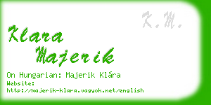 klara majerik business card